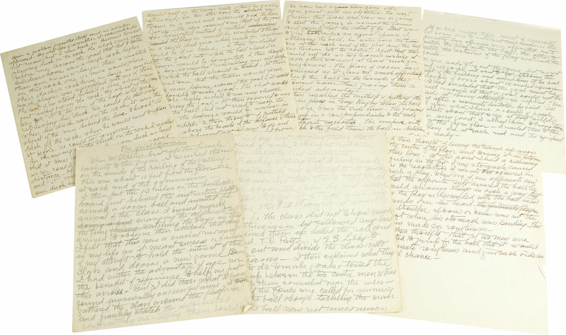 Illustration for article titled James Naismith's Handwritten Notes On The First Basketball Game